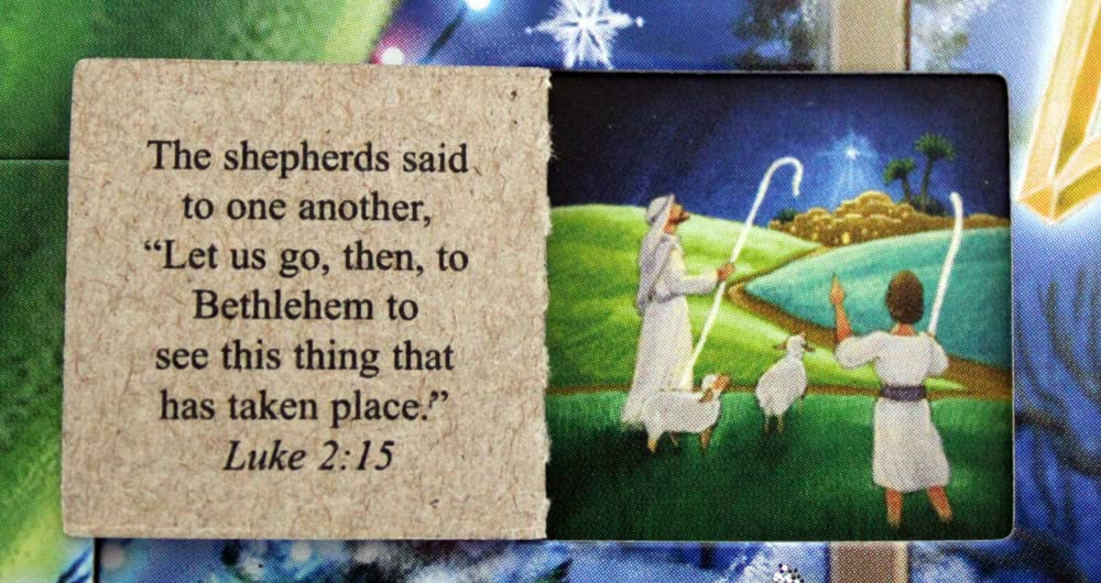 Heirloom Christmas Advent Calendar (Countdown to Christmas) with Nativity Bible Text by Vermont Christmas Company